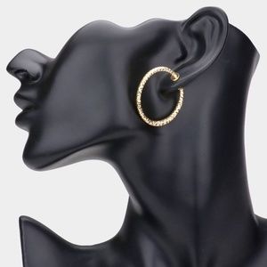 Hard to Find 1.10" Hoop Clip on Earrings
